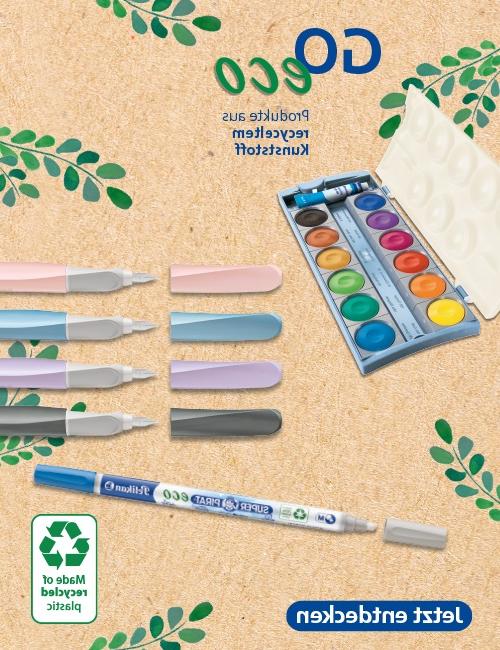 Pelikan Eco - Produkte aus recyceltem Kunststoff